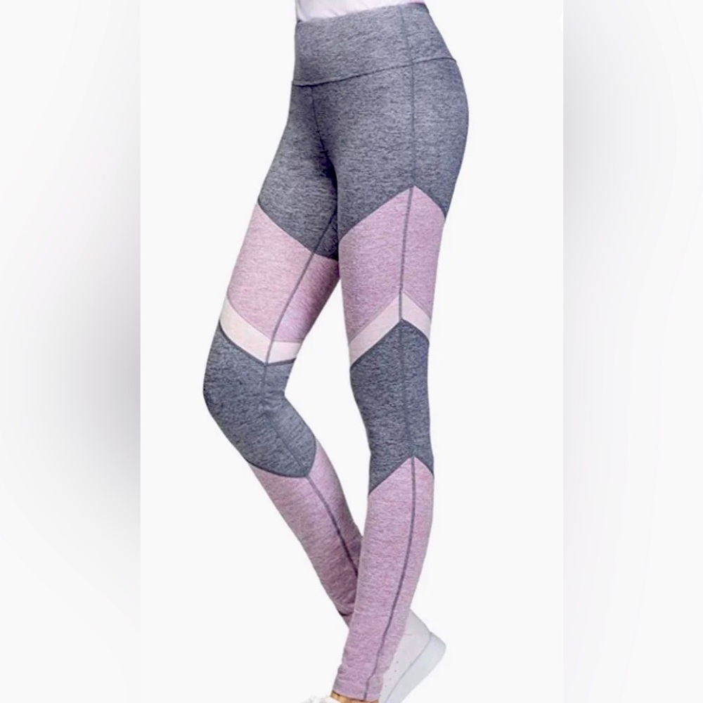 Tangerine Serene Soft Color Block Workout Legging